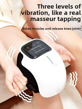 Rechargeable Knee Massager with Heat and Vibration Therapy