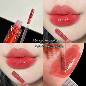 Long Lasting Waterproof Lip Gloss, Mirror Shine Tinted Lip Oil