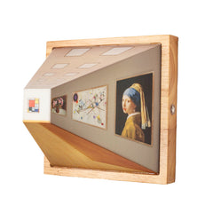 3D Illusion Night Light with Wooden Base